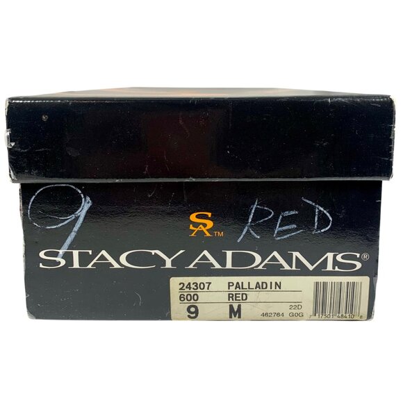 Stacy Adams Mens 9M Palladin Red Lizard Print Leather Oxford Dress Shoes - Picture 11 of 12